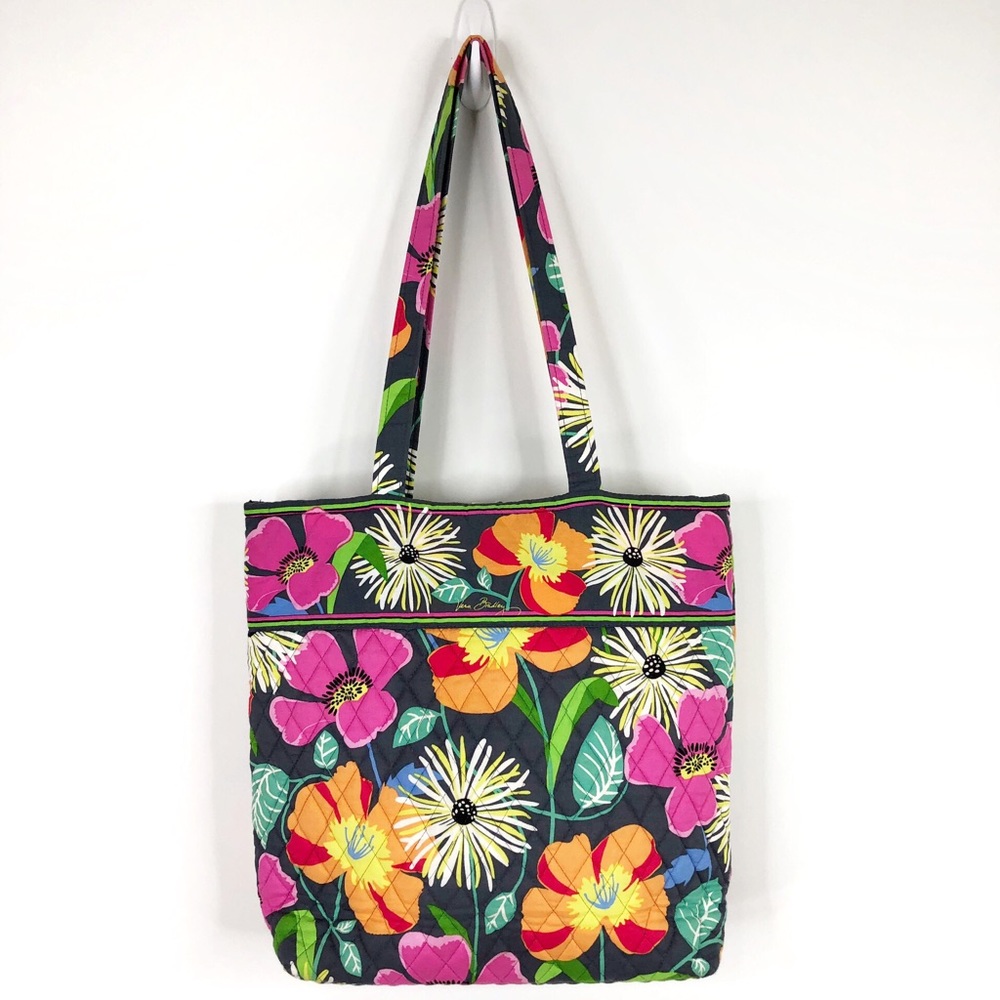 Vera Bradley Jazzy Blooms Floral Print Tote Purse - Picture 4 of 8